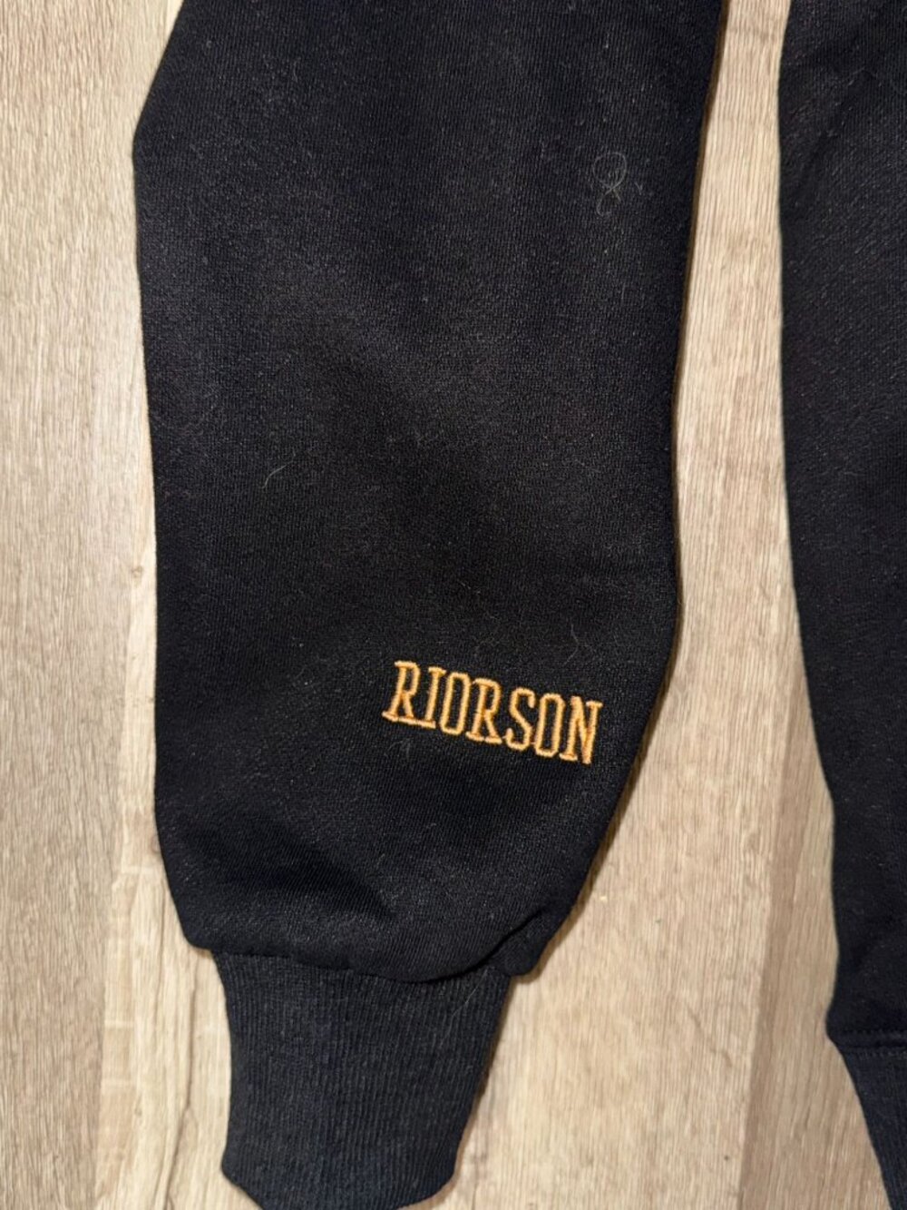 Wingleader Black Sweatshirt L - Riorson Crewneck Pullover 65% Cotton 35% Polyest - Picture 4 of 6